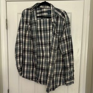 Faded Glory Black and White Plaid Jacket